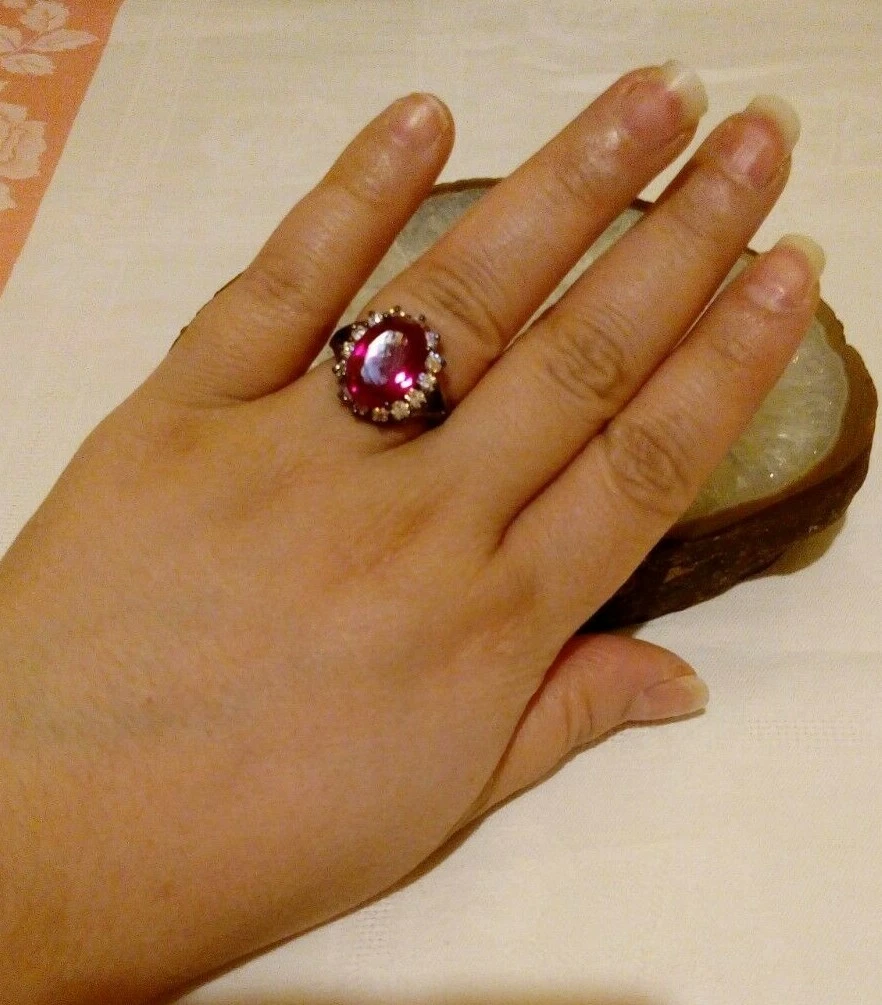 man made ruby rings