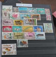 Collection timbres Cotes d'Ivoire ( 25 pièces )