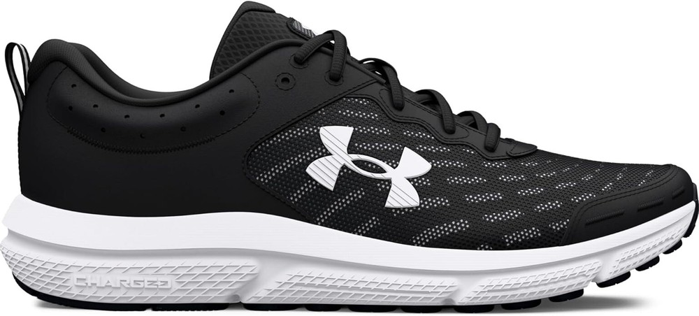 Under Armour Charged Assert 10 Men’s Running Shoes Black White 3026175 001