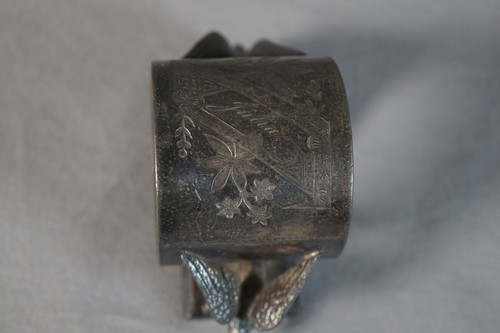 Antique Rogers. Bro Victorian Silver Plate Winged Birds Napkin Ring/Holder - Picture 5 of 14