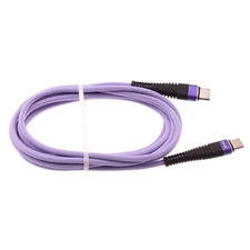 For Samsung Galaxy Z Flip6 - Type-C to USB-C Purple 6ft PD Cable Long Charger