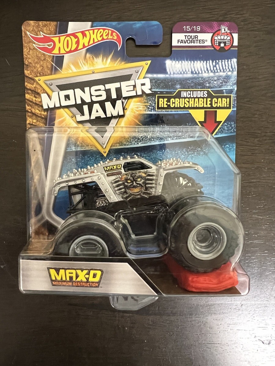 Hot Wheels Monster Trucks 15台セット Hot Wheels Monster Jam Max-D Tour Favorites Mattel Toy Truck 15/19