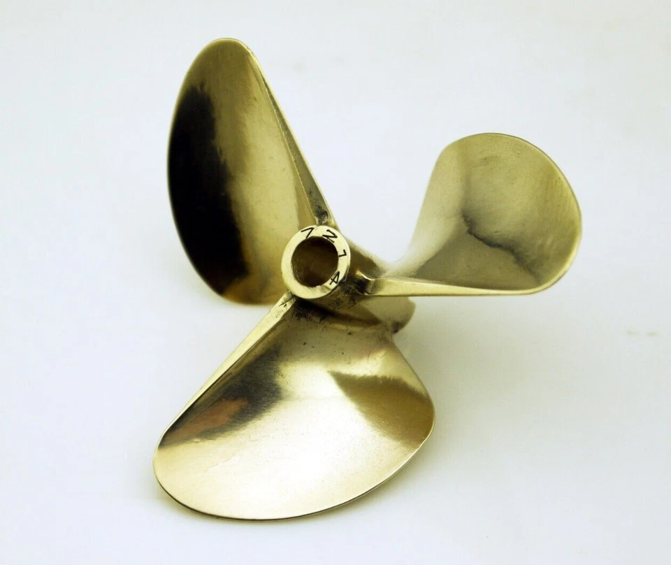 7214 Brass Propeller Diameter 72mm Pitch 1.4 for 1/4" Prop Shaft Cable RC Boat - Image 3 of 4