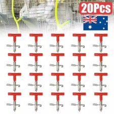 20PCS Rabbit Waterer Nipple Drinker Feeders Automatic Water Fountain for Ferret