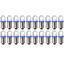 20x Blue BA9S Xenon LED Lamp Instrument Cluster Dashboard Light Bulbs For Ford