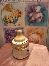 Baby Bottle Trinket Box For Baby Girls Vintage 