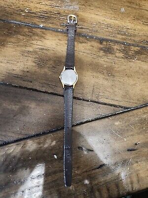 Vintage Seiko Watch Women 21mm Gold Plated 2C21-0020 Leather Vintage Seiko Watch Women 21mm Gold Plated 2C21-0020 Leather