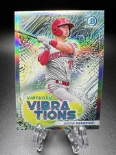 2022 Bowman Chrome Virtuosic Vibrations Refractor Austin Hendrick #VV-9 Reds