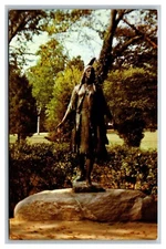 Jamestown, VA Virginia, Pocahontas Statue, 1971 Vintage Chrome Postcard 