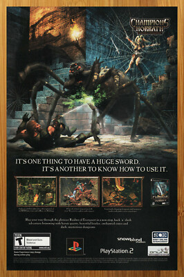 2003 Champions of Norrath PS2 Playstation 2 Print Ad/Poster Official EverQuest
