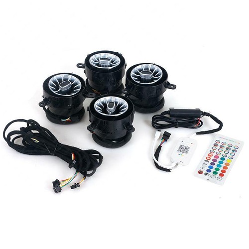 4pc LED Light Front Air Vent Inlet Ambient Lamp For Jeep Wrangler JL 2018-2021 - Bild 3 von 20