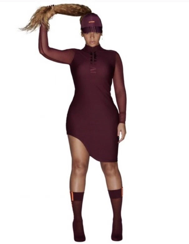 IVY Park X Adidas IVP FTD ASYM Maroon XS Dress NWT | eBay