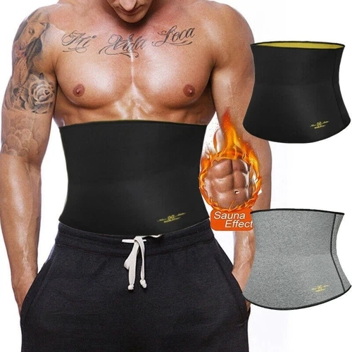 Sudore sauna dimagrante uomo body shaper tagliavita allenatore cincher cintura brucia grassi - Foto 11 di 22