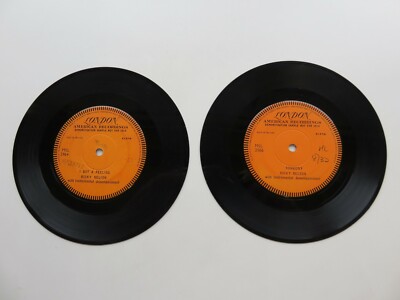 RICKY NELSON 1958 PAIR 1 SIDED LONDON DEMO RECORDS  SOMEDAY   I GOT A FEELING