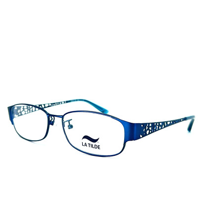 La Tilde T4 1014 2910 Eyeglasses Blue Rectangular Full Rim Frames 54-16 135 mm