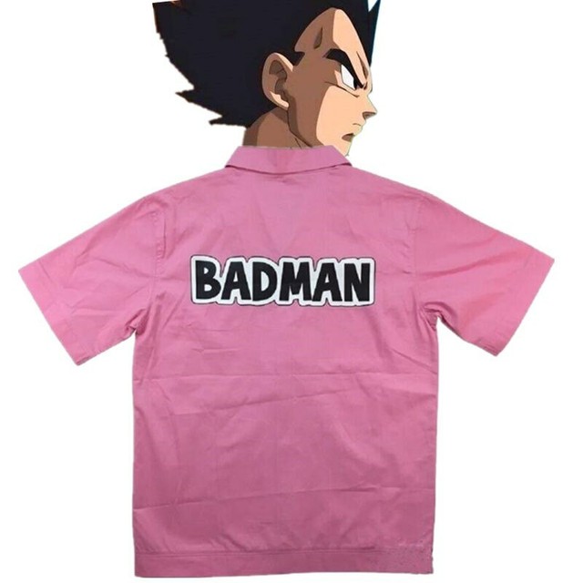 Halloween Cosplay Shirt Bejīta Yonsei Vegeta IV BADMAN Pink Shirts Mens