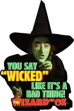 The Wizard of Oz Wicked Witch You Say Wicked... Chunky 3-D Die-Cut Magnet NEW