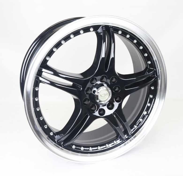 ADR Battle Exe Wheel Rim Gloss Black Machined Lip 17x7 5-100.00