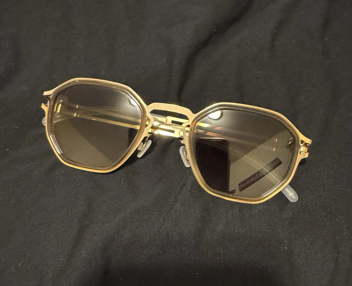 Mykita Women\'s Champagne Gold Gia F0IG Eyewear Sunglasses MYKITA - LITE / ISE / Frame: Champagne Gold main image 4