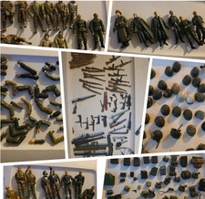 huge lot soldier action figures 21st century toys unimax accessories and weapons