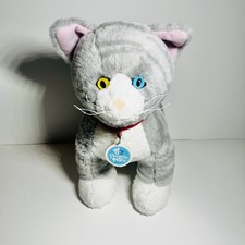 Build-A-Bear Workshop Promise Pets Grey  White Cat Plush Heterochromia Eyes