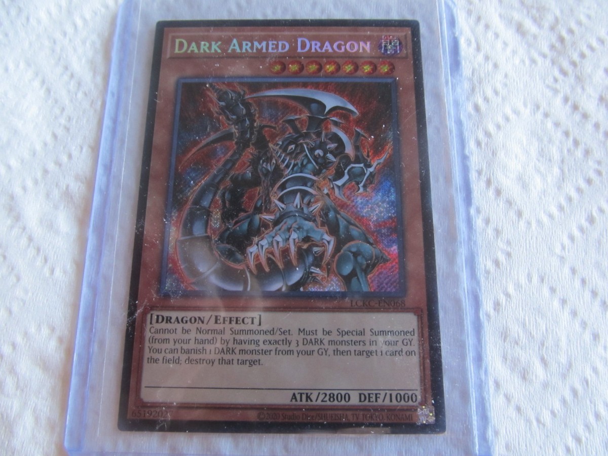 Yu-Gi-Oh! TCG Dark Armed Dragon LCKC-EN068 Secret Rare Card NM