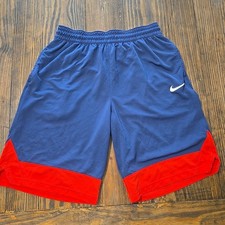 Nike Men  s Dri-FIT Icon Basketball Shorts AJ3914 413 Navy Blue Red Men  s Size L