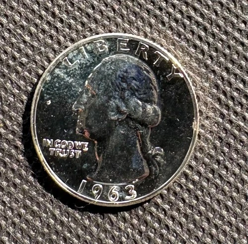 1963  25C Washington Quarter Impaired Proof