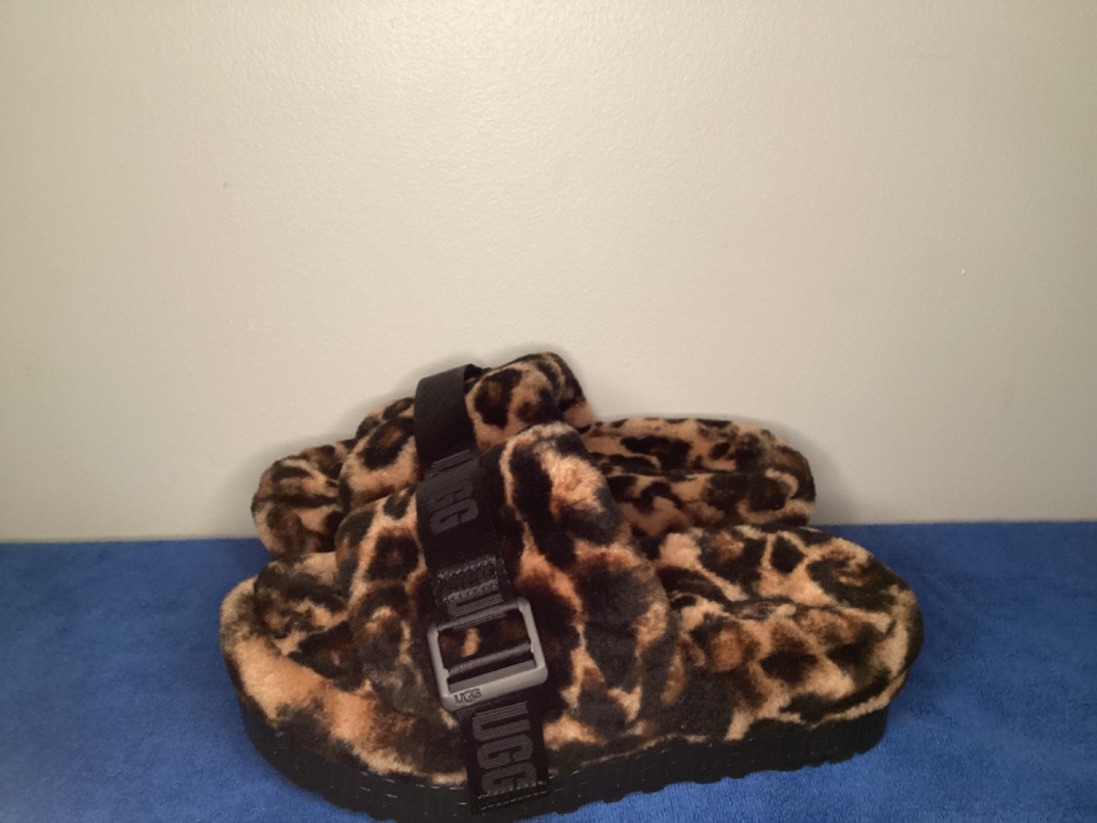 UGG Women's Fluffita panther print slipper slides image 5