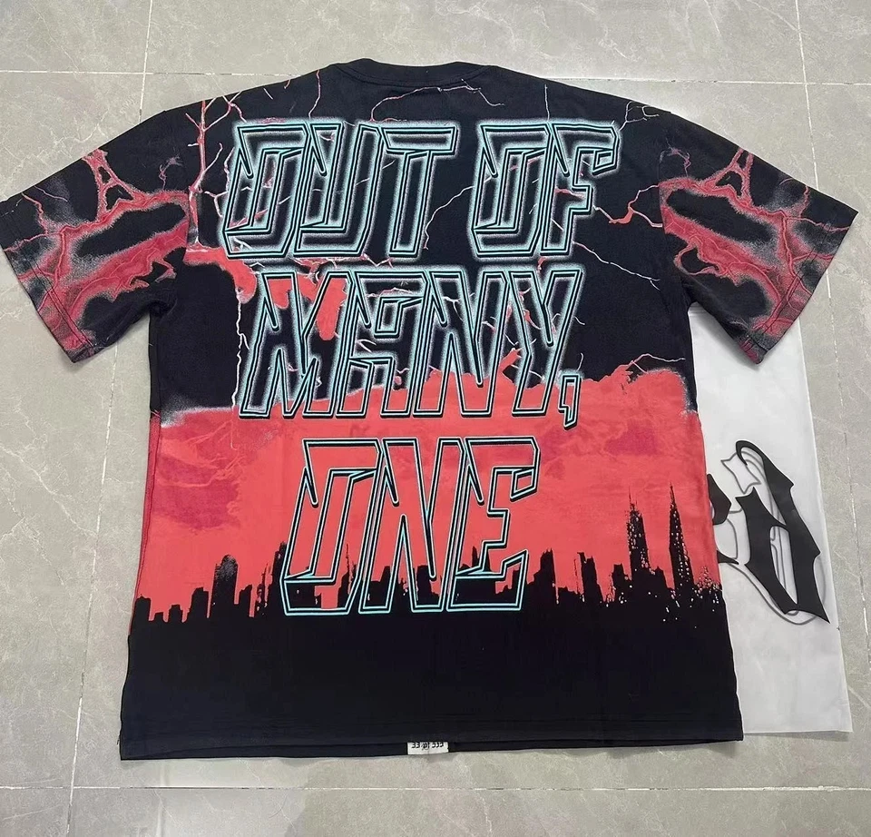 Camiseta Godspeed Estatua de la Libertad Rayo Manga Corta Para Hombre Foto 2 de 4