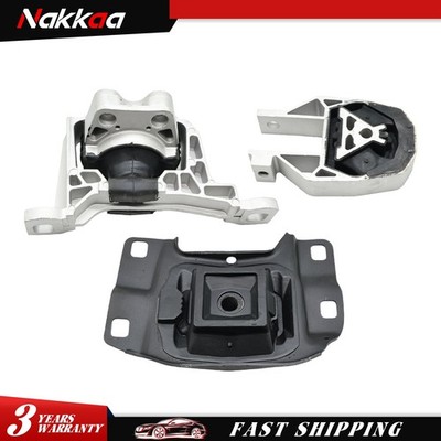 3Pcs Engine Motor Transmission Mount Kit For Ford Focus 2.0L L4 2012-2017 2018