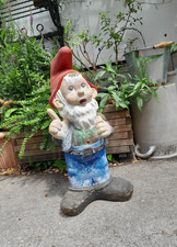 ZEHO GARTEN ZWERG 68 CM LEHRER VINTAGE RETRO DEUTSCHLAND OLD MARKE/PUNZE DOZENT