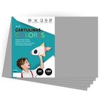 Farbkarton A4 180G Grau 25 Blatt Bastelpapier, Druckpapier, Basteln