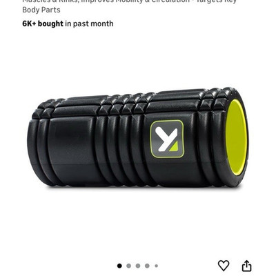 TriggerPoint Grid 1.0 13in Multi-Density Massage Grid Foam Roller Black/Green