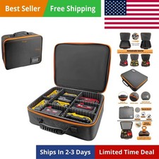 Extra Large Hard Tool Battery Carrying Case fits for Dewalt/Milwaukee/Makita ...