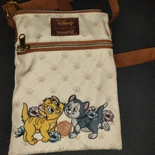 NEW Loungefly Disney Purse Aristocats Marie Oliver + More Crossbody Passport Bag