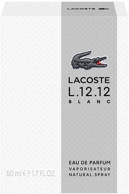 Lacoste L.12.12 Blanc Eau de Parfum 1.7oz new factory sealed box