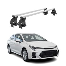Menabo Dachträger Grundtäger für Suzuki Swace 2020-2026 50kg Stahl Silber 2 tlg