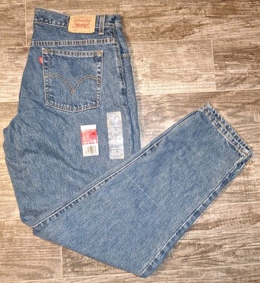 Levi 550 Relaxed Fit Mom Jeans Tapered Leg 16 Misses Long New