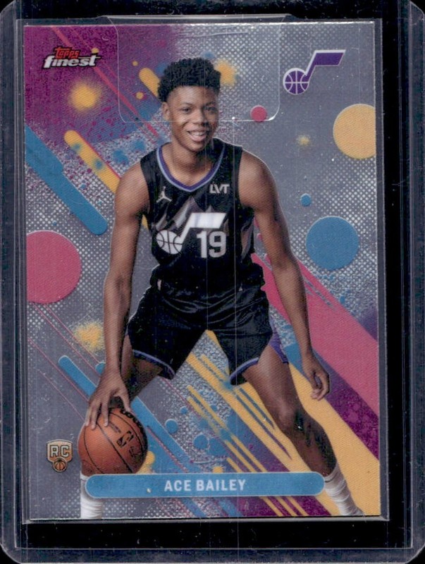 2025-26 Topps Finest Ace Bailey Common RC Rookie #5 Jazz