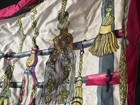 Hermes Antique Silk Scarf Lovely Design Unique 30" Top Quality Nice! — photo 8