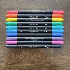Kelly Creates Dream pens Rainbow 10Pcs Dual Tips Small And Big Brush New