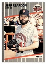 Jeff Reardon 1989 Fleer #125 Minnesota Twins VTG Baseball *341