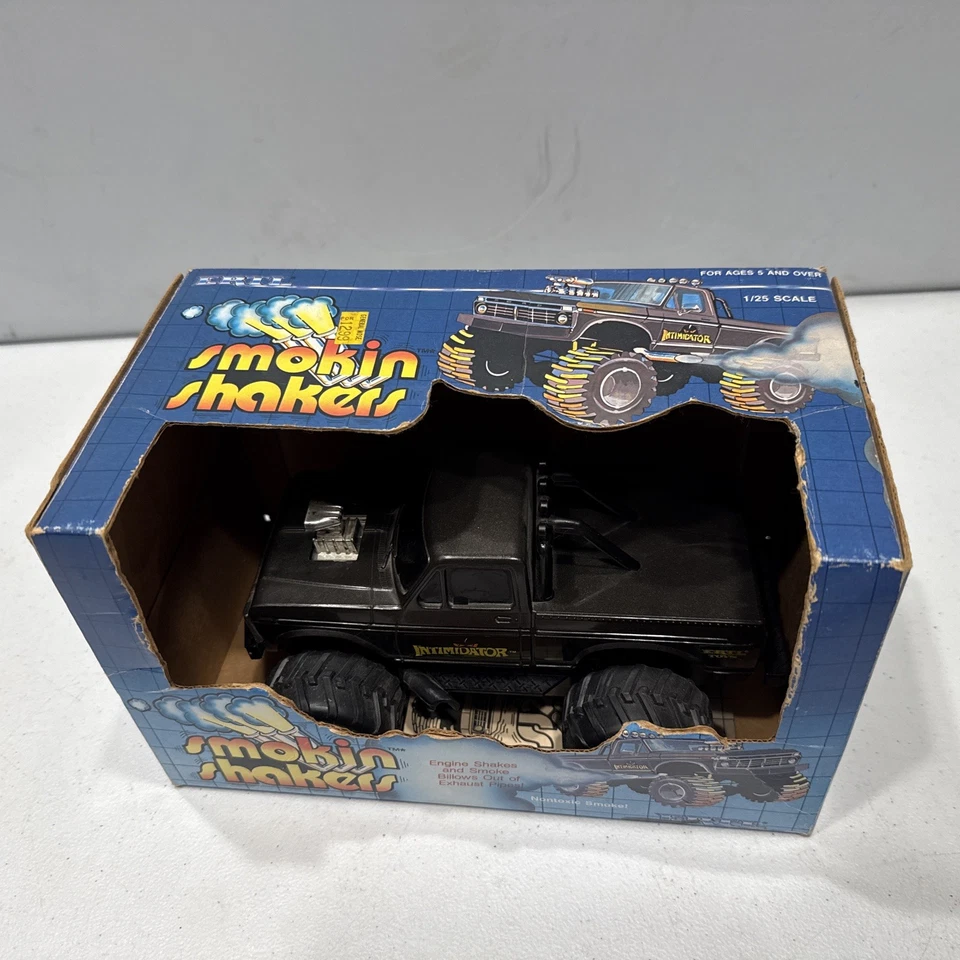 Ertl Intimidator Smokin Shakers 福特怪物卡车玩具 1985 年未测试带盒 — 第 2/4 张图片