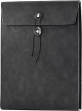 VANRA Vertical PU Leather Envelope File Folders Expanding Document Holder Organi