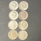 Kennedy Half Dollar 1964 Silver 50C Lot of 8 Coins Circulated Uncertified