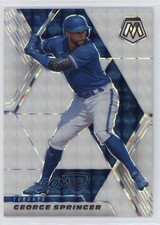 2021 Panini Mosaic White Mosaic Prizm 17/25 George Springer #142 19ed