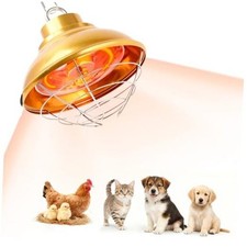 Chicken Coop Heater Lamp 350W Winter Hanging Heat Lamp Small chicken coop lamp