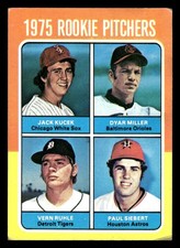1975 Topps Baseball Card #614 Rookie Pitchers Vern Ruhle. rookie card picture