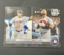 2022 Topps Now Card of the Month Aaron Judge Albert Pujols Home Run History